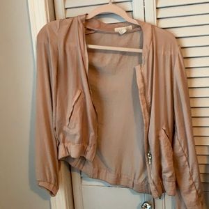 Pastel pink bomber